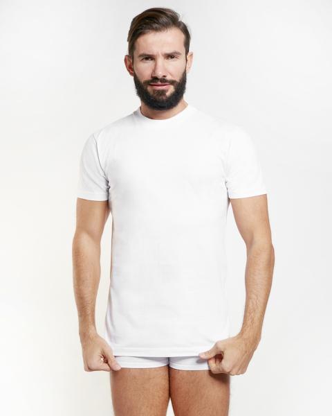 T41C T-shirt in cotone con collo in costina NOTTINGHAM 3 pezzi